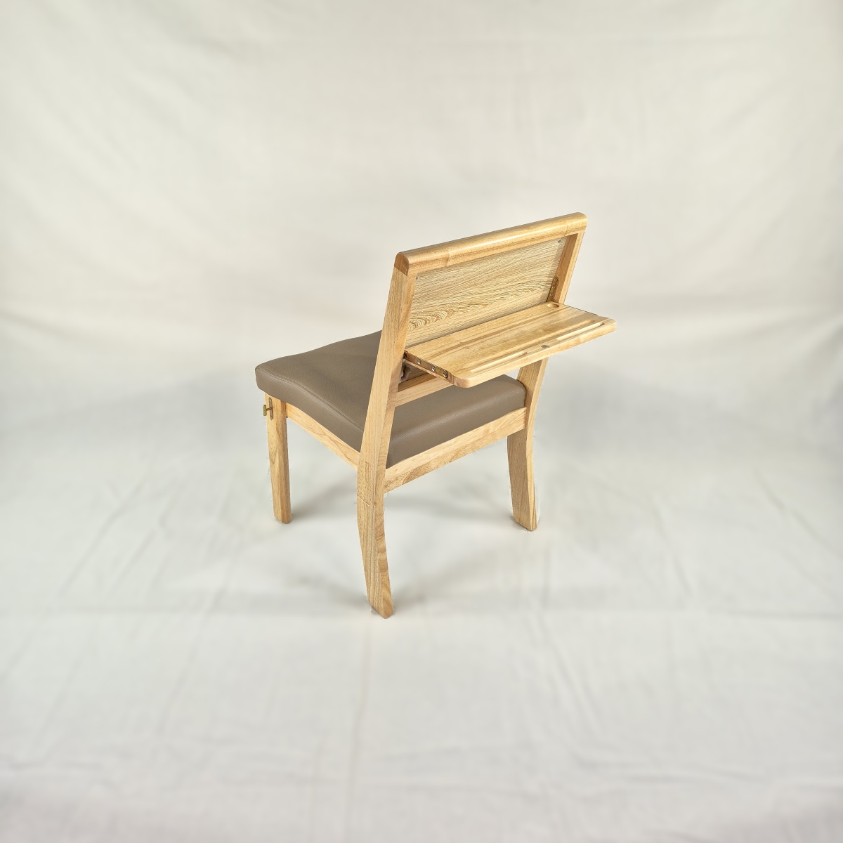 고무나무 원목 개인 고급 의자 O-01 (개방형)