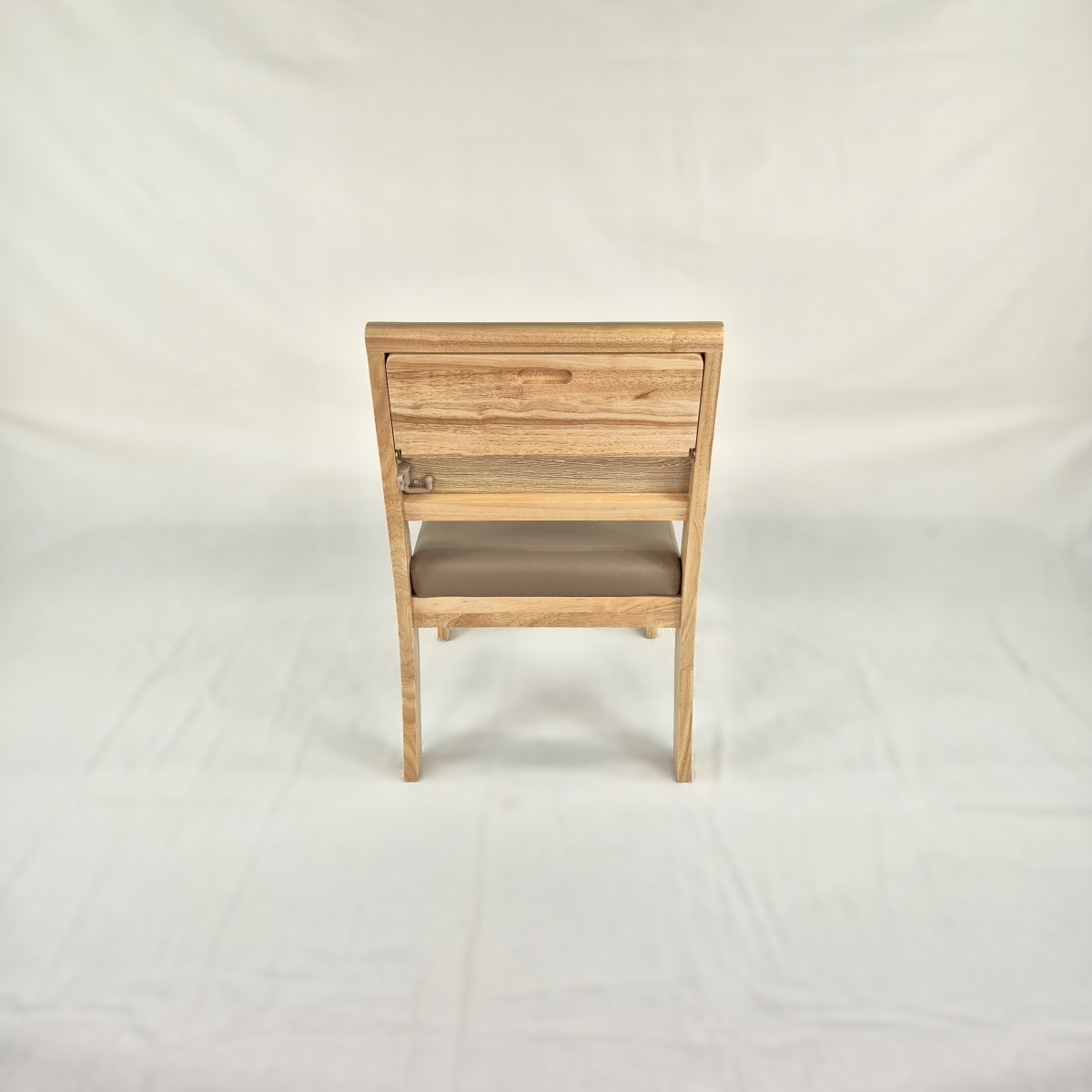 고무나무 원목 개인 고급 의자 O-01 (개방형)