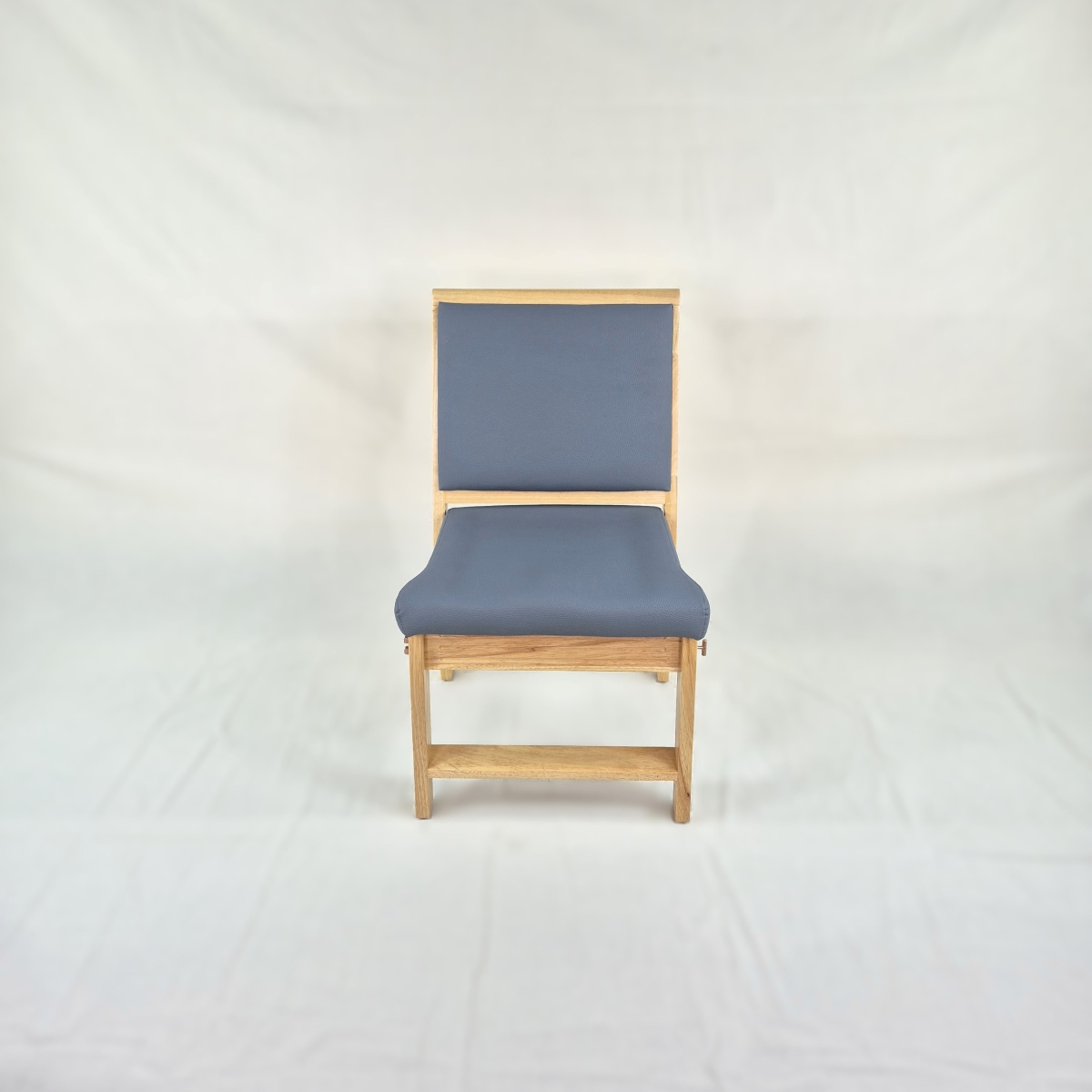 고무나무 원목 개인 고급 의자 MF-07 (발 받침형)