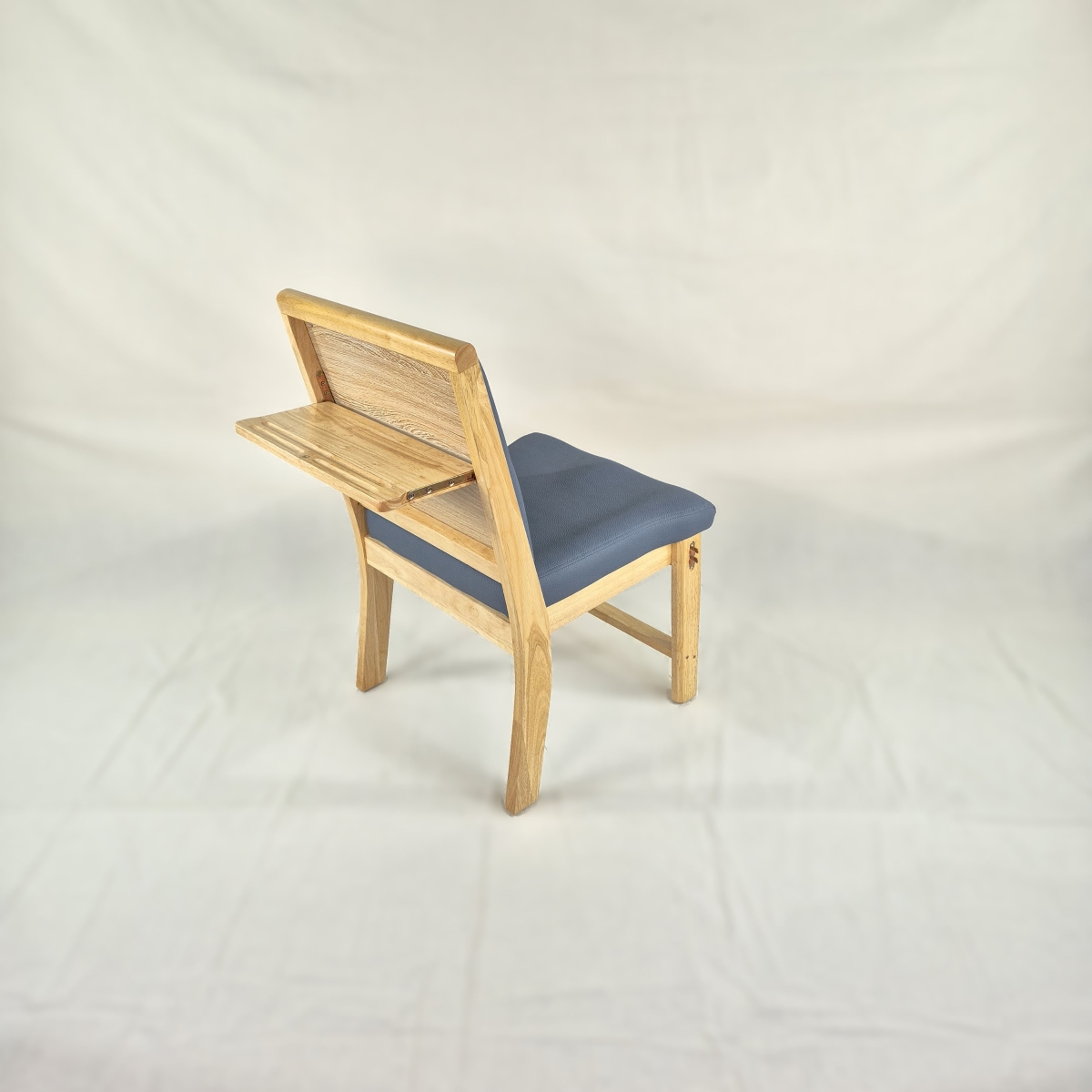 고무나무 원목 개인 고급 의자 MF-07 (발 받침형)