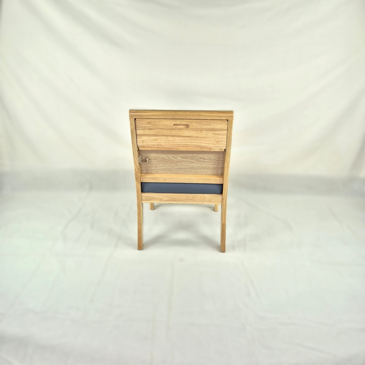 고무나무 원목 개인 고급 의자 MF-07 (발 받침형)