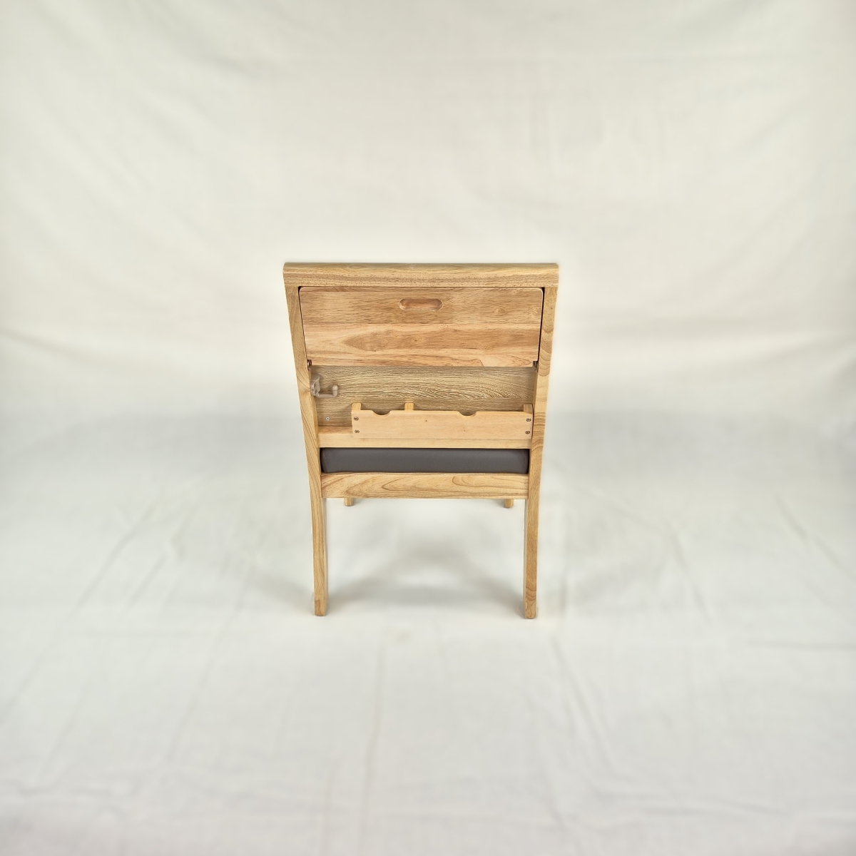 고무나무 원목 개인 고급 의자 MB-06 (주보헌금봉투보관함형)